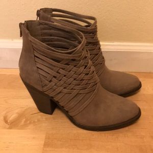 Fergalicious Strappy Booties, Size 9.5